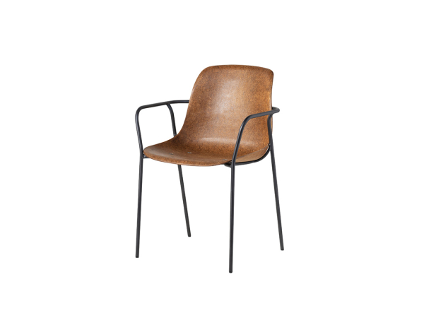 4-poots stoel Hemp-Fine met armlegger